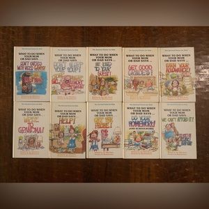 VTG The Survival Series for Kids What To Do When Your Mom Or Dad Says 10pc Books